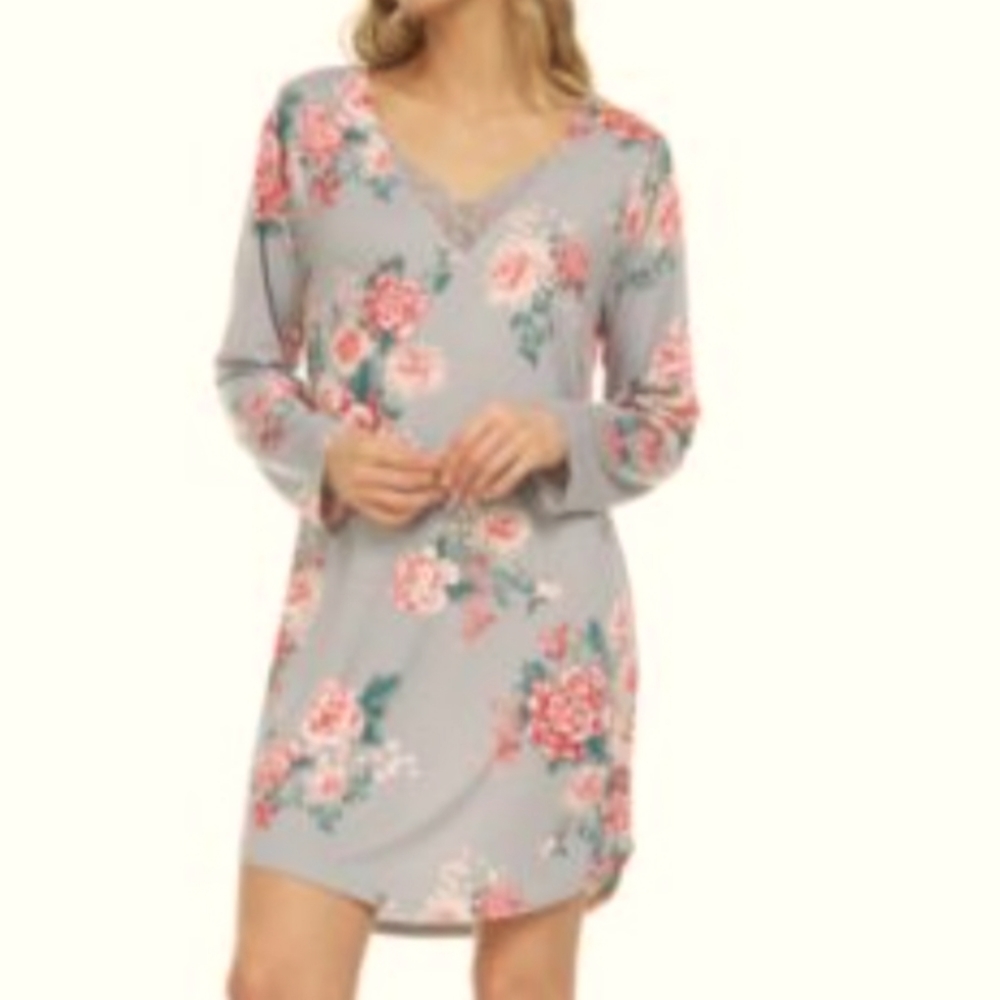 Flora by Flora Nikrooz Jade Sleep T-Shirt Grey prints Small pajamas